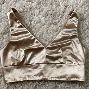 Satin crop top